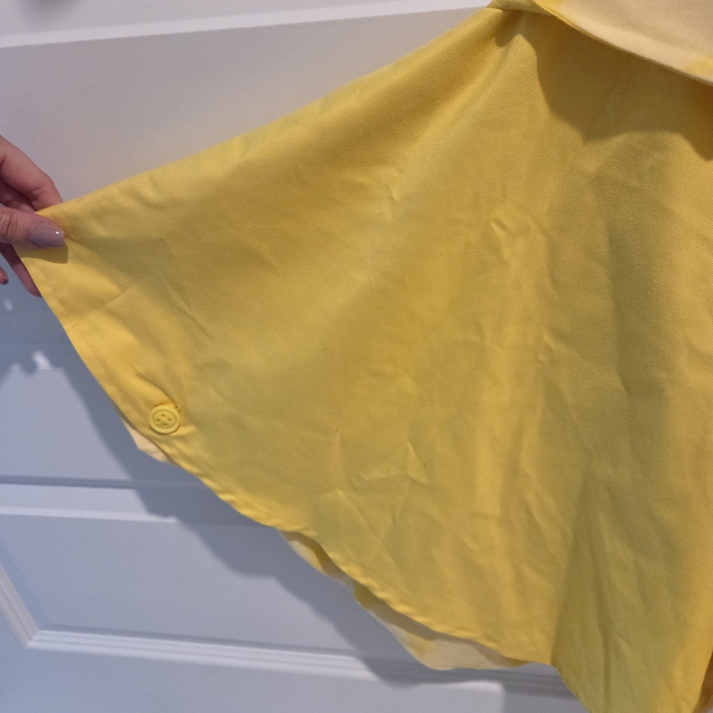 OshKosh B'gosh Yellow Hooded Cape Size 7y - Picture 4 of 6